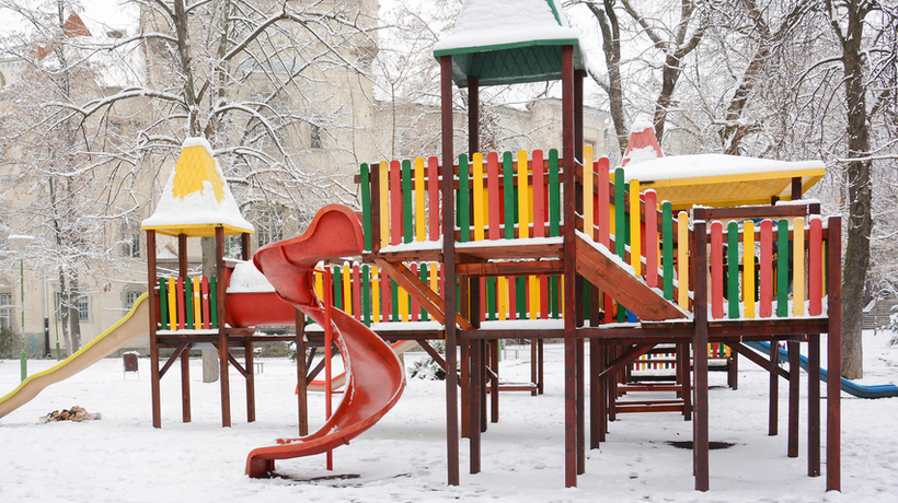 Child Hospitalized After Car Crashes into Playground