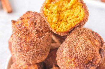 Air Fryer Pumpkin Doughnut Holes