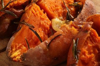 Air fryer baked sweet potatoes