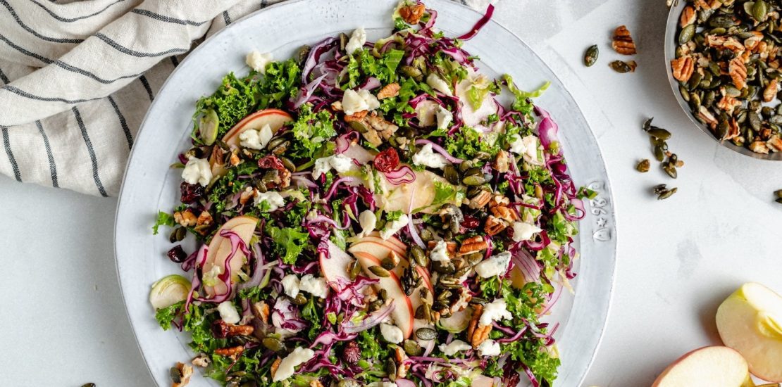 Brussels Sprouts Kale Apple Salad