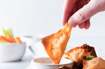 Air Fryer Buffalo Chicken Wontons