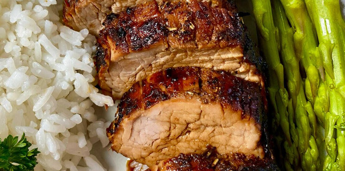 Air Fryer Balsamic Pork Tenderloin