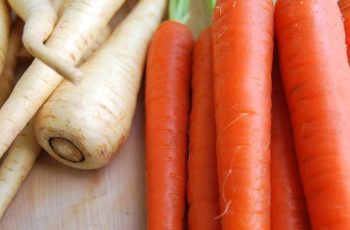 Garlic Roasted Air Fryer Carrots and Parsnips