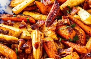 Honey Glazed Air Fryer Carrots and Parsnips
