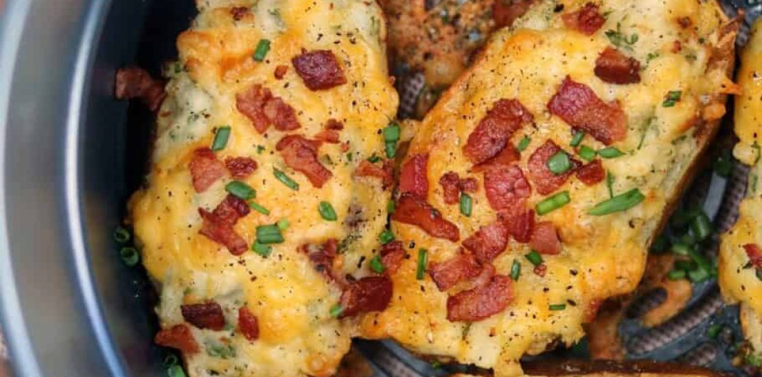 Air Fryer Twice Baked Potatoes Air Fryer Twice Baked Potatoes