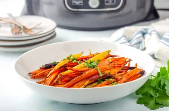 Maple Glazed Air Fryer Carrots and Parsnips