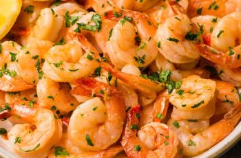 SHRIMP AIR FRYER GARLIC SHRIMP WITH LEMON IN 15 MINUTES