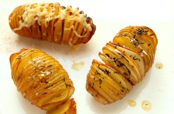 Air Fryer Bacon-Ranch Hasselback Potatoes