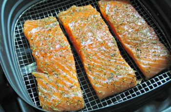 Make the absolute BEST salmon in the air fryer