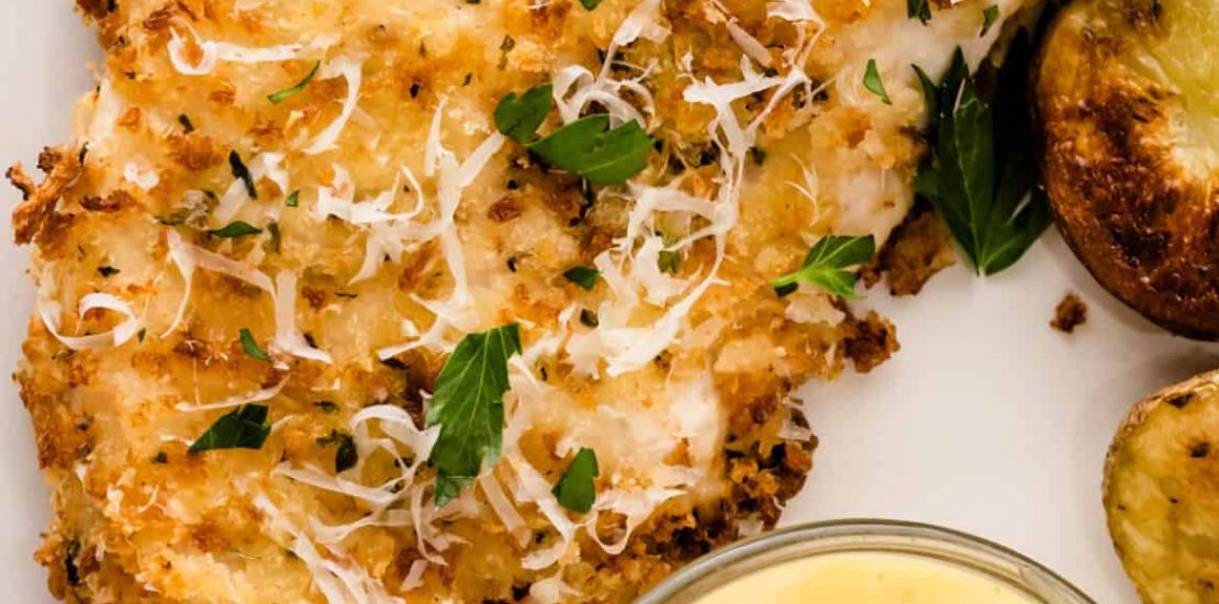 Air fryer Parmesan Crusted Chicken Delicious Air Fryer Parmesan Crusted Chicken