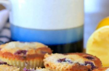 AIR FRYER LOW CARB LEMON BLUEBERRY MUFFINS