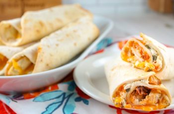 Air Fryer Chicken Burritos