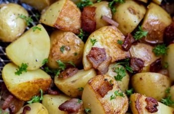 Air Fryer Roasted Potatoes and Bacon