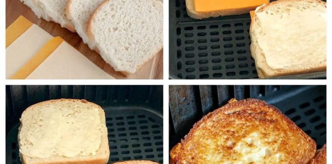 air fryer grilled cheese sandwiches