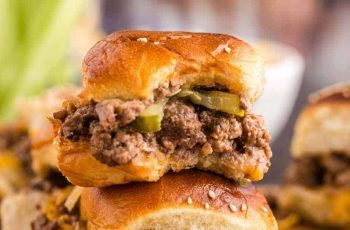 Air Fryer Cheeseburger Sliders