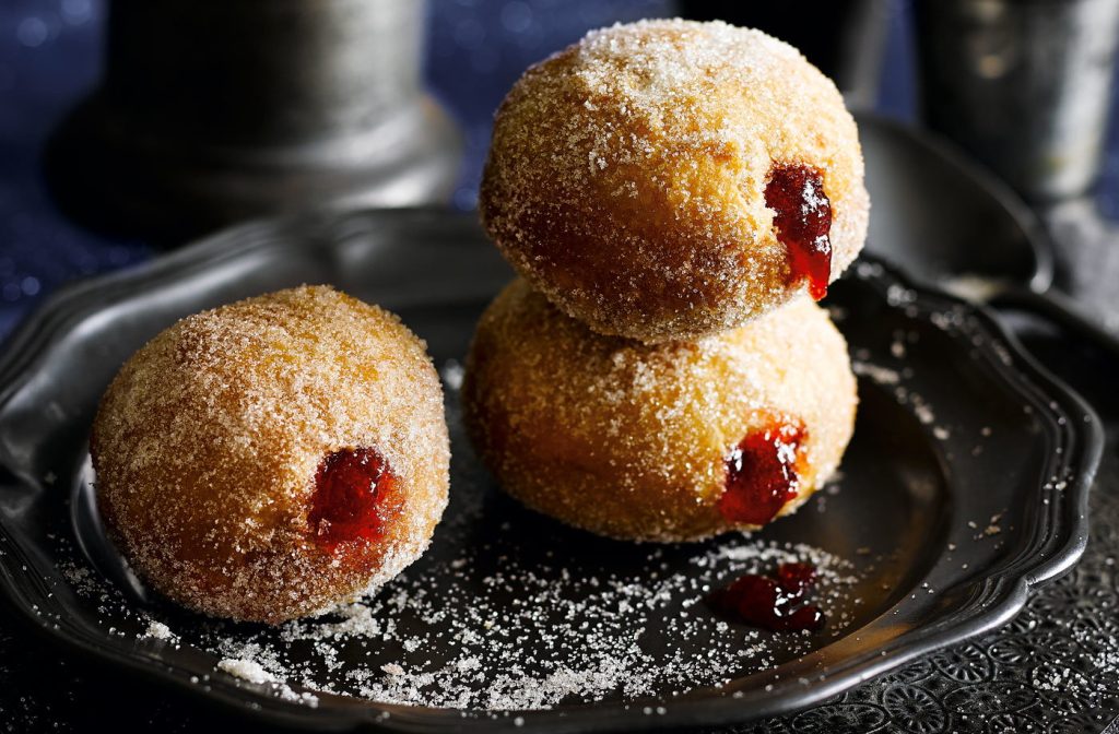 Air Fryer Mini Jam Donuts