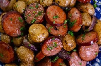 Air Fryer Potatoes with Sausage