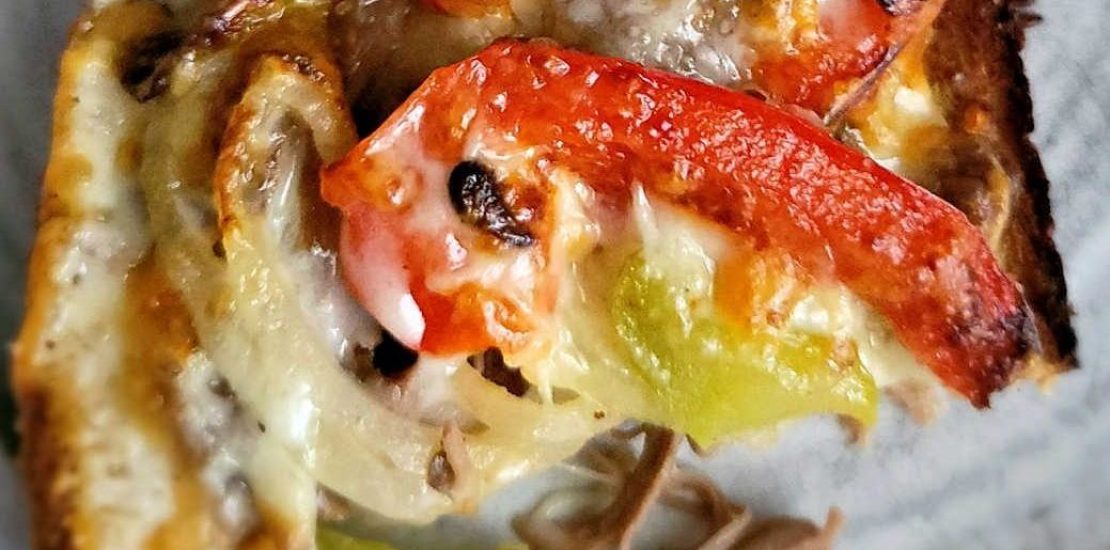 Air Fryer Cheesesteak Melt