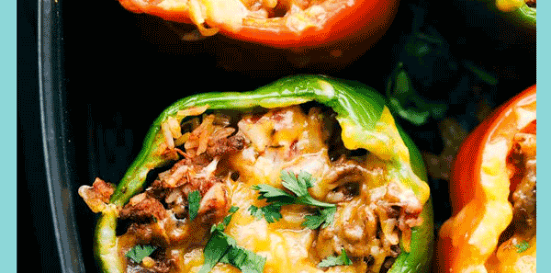 AIR FRYER STUFFED PEPPERS
