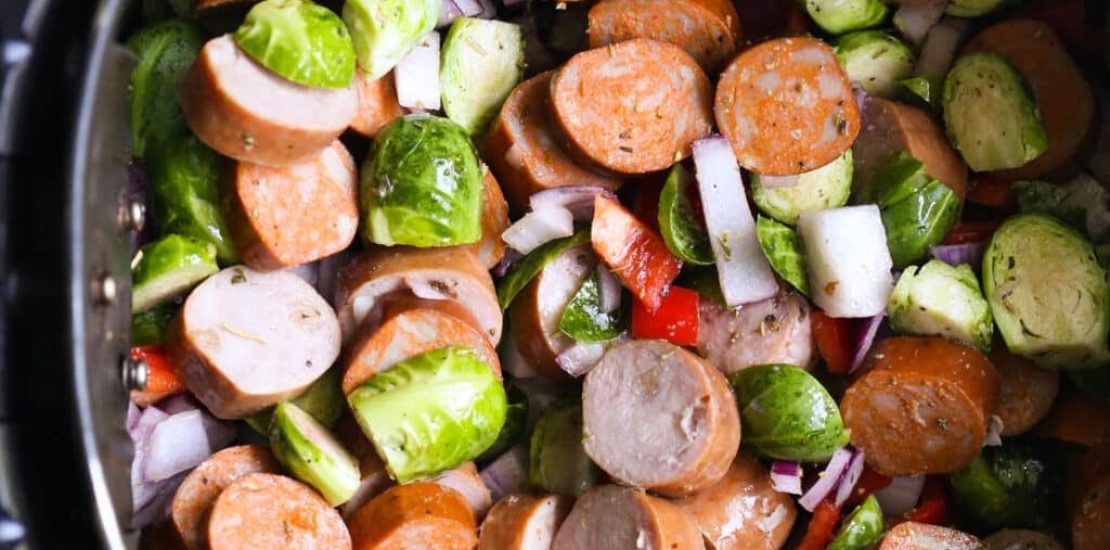 30 Minute Air Fryer Chicken Sausage and Veggies Air Fryer Chicken Sausage and Veggies