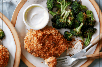 Air Fryer Parmesan Chicken with Broccoli