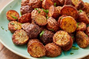 Air Fryer Potatoes with Sausage