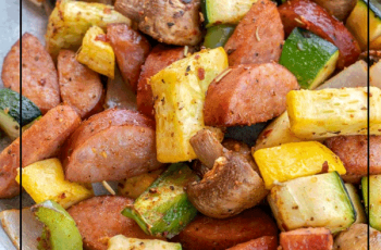 Air Fryer Sausage and Veggies