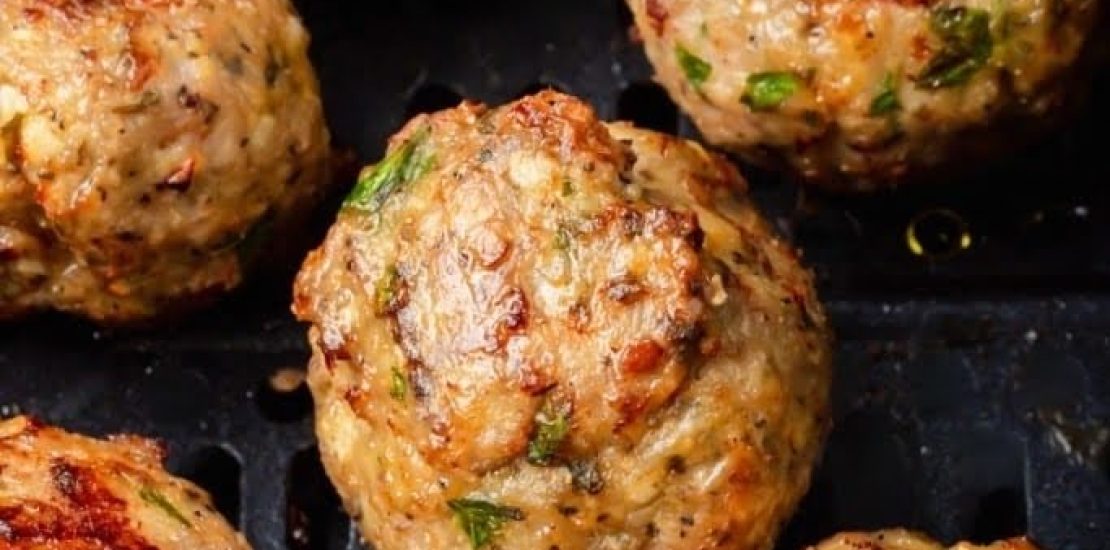 Air Fryer Turkey Meatballs ! AIR FRYER TURKEY MEATBALLS