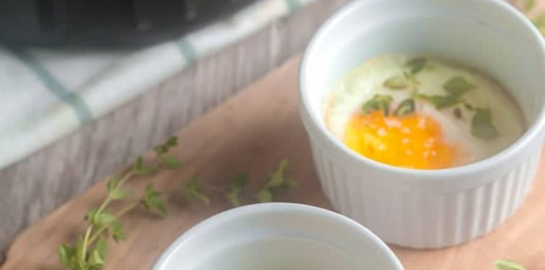 Air Fryer Baked Eggs Recipe