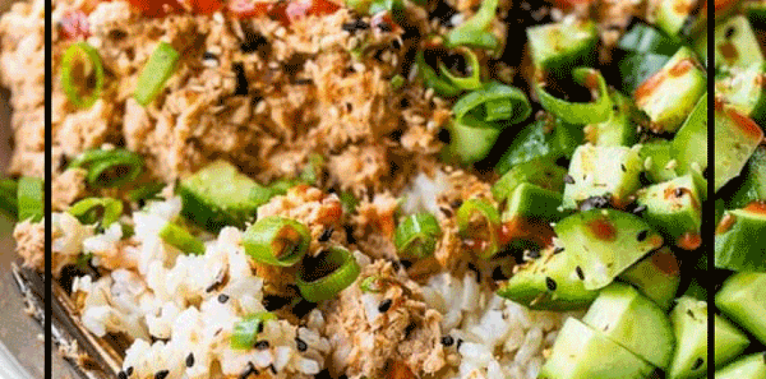 Air Fryer Spicy Canned Salmon Bowls Air Fryer Spicy Canned Salmon Bowls