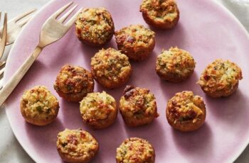 Air Fryer Stuffed Mushrooms