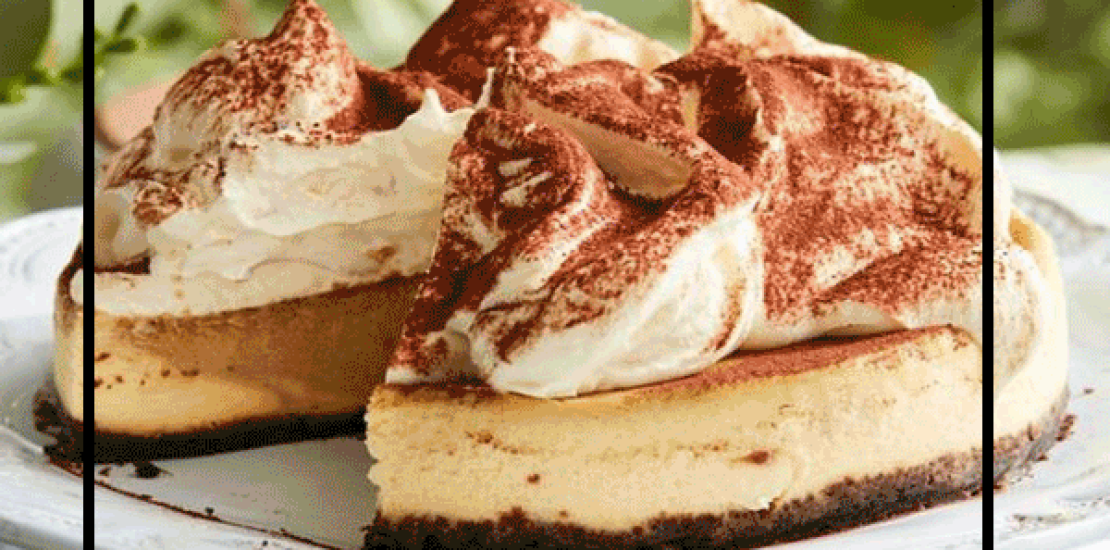 Air fryer tiramisu cheesecake