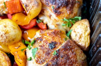 The Best Air Fryer Chicken and Potatoes Recipe for an Easy Weeknight Dinner Idea!