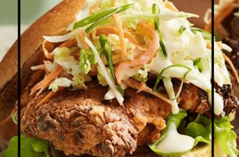 Southern air fried chicken and slaw rolls 