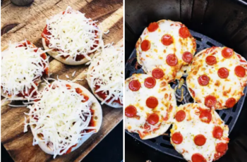 Air Fryer English Muffin Pizzas