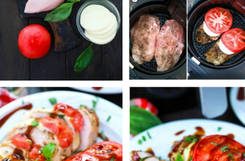 Air fryer Caprese chicken