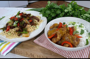 air fryer recipe Salted Chilli Chicken and Sweet & Spicy Beef