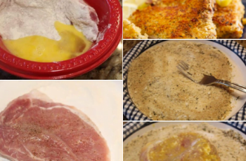 Delicious Air Fryer Herb and Parmesan Crusted Pork Chops