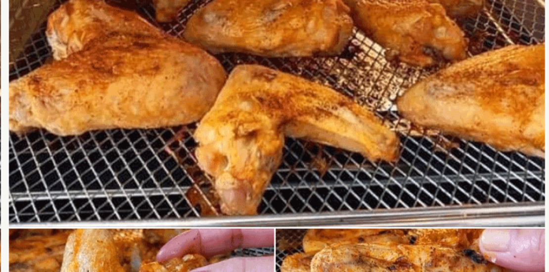 Get crispy chicken wings in an air fryer with this simple recipe! Air Fryer Crispy Chicken Wings
