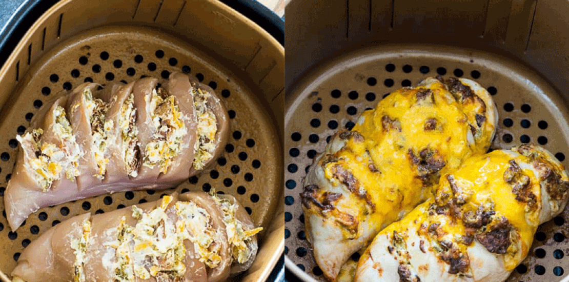 Air Fryer Jalapeno Popper Hasselback Chicken Air Fryer Jalapeno Popper Hasselback Chicken