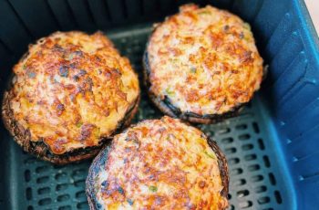 Air Fryer Stuffed Portobello Mushrooms