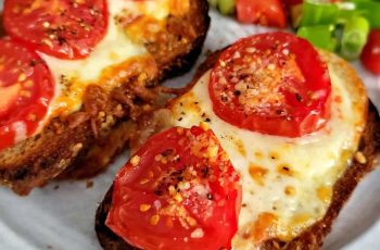 Air fryer Grilled Tomato Melt