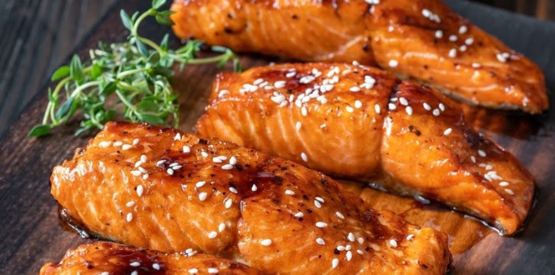 Honey Garlic Salmon Air Fryer Style