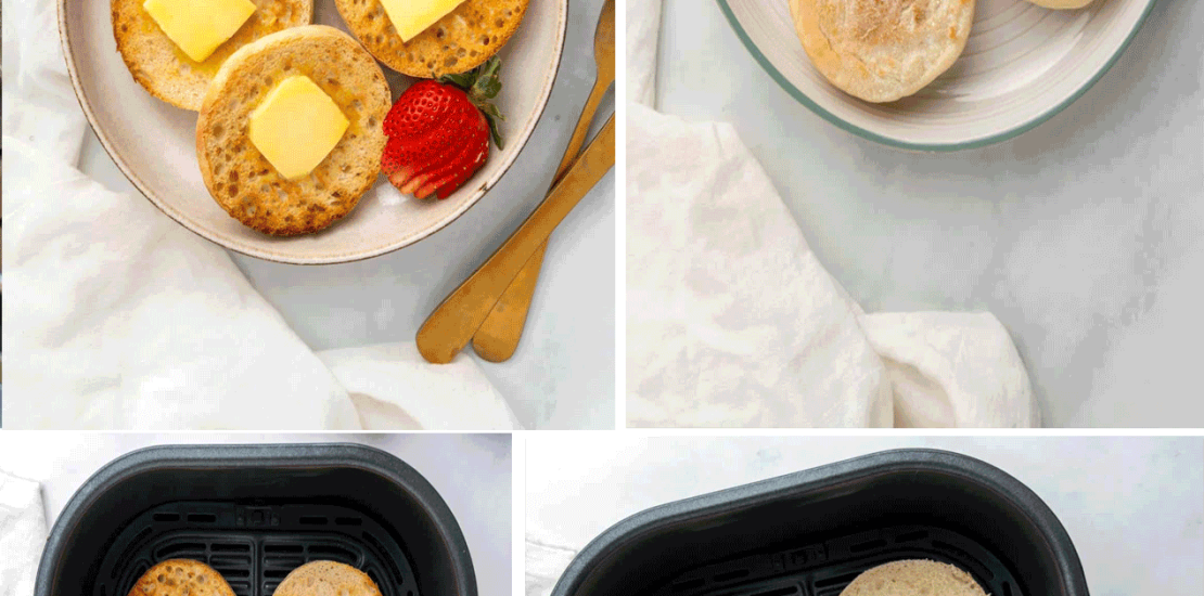 Toast English Muffins in Air Fryer