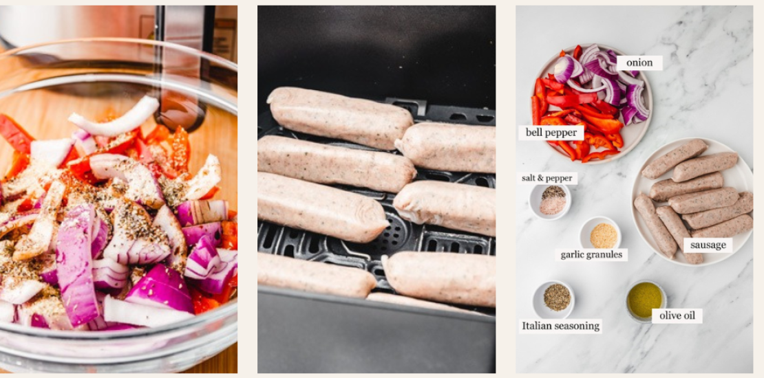 How to Make the Perfect Air Fryer Sausage and Peppers AIR FRYER SAUSAGE AND PEPPERS