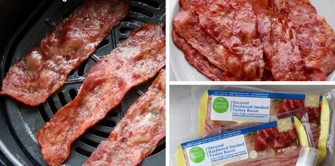 Crispy Air Fryer Turkey Bacon in 10 Minutes! Crispy Air Fryer Turkey Bacon