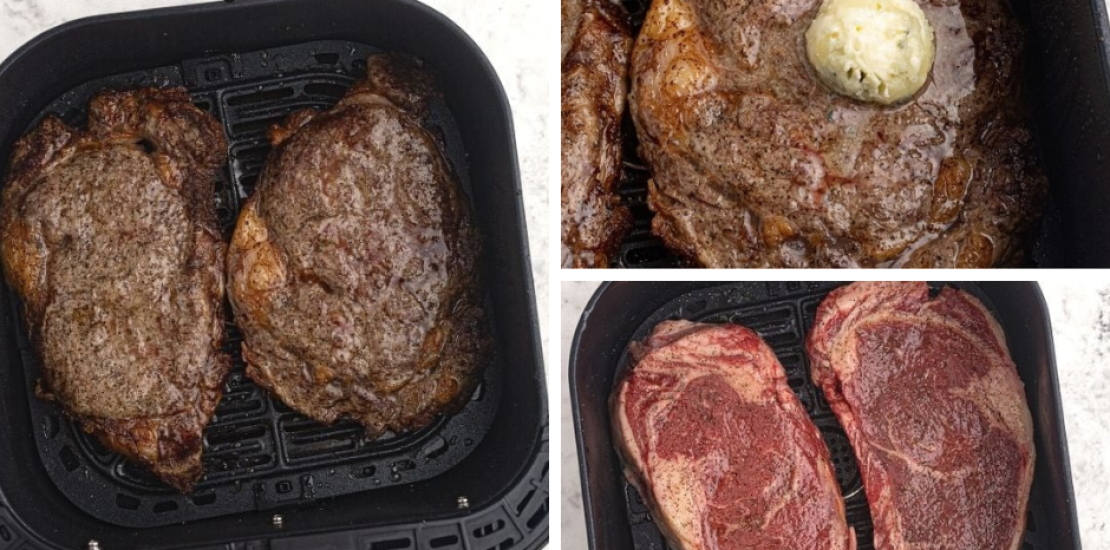 Perfectly Air Fryer Ribeye Steak