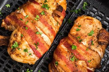 Air Fryer Bacon-Wrapped Chicken