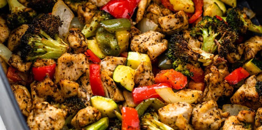 Air Fryer Chicken and Veggies