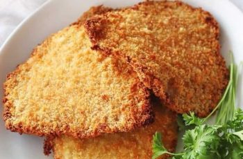Air fryer vegetarian pumpkin schnitzel